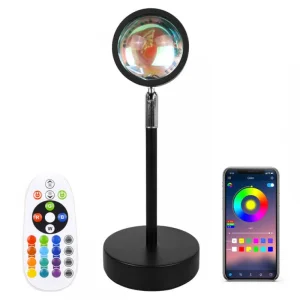 چراغ رومیزی مدل غروب خورشید rgb
