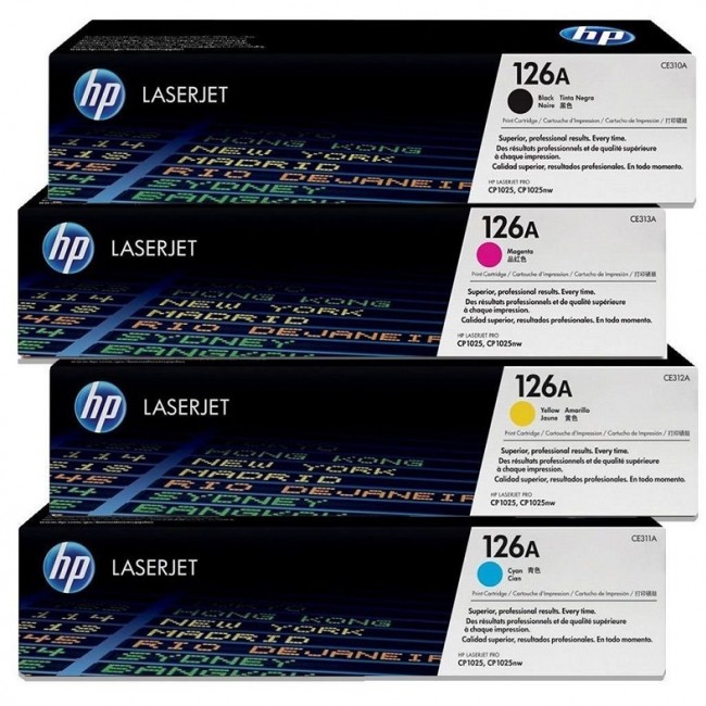 ست کارتریج اچ پی HP 126A چهار رنگ