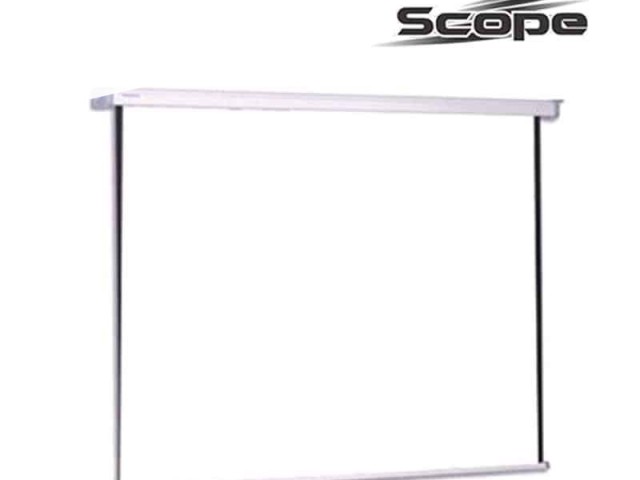 پرده نمایش دستی پروژکتور اسکوپ سایز 200*200
