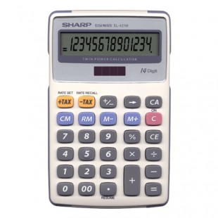 ماشین حساب رومیزی 14 رقمی شارپ Sharp EL-421M