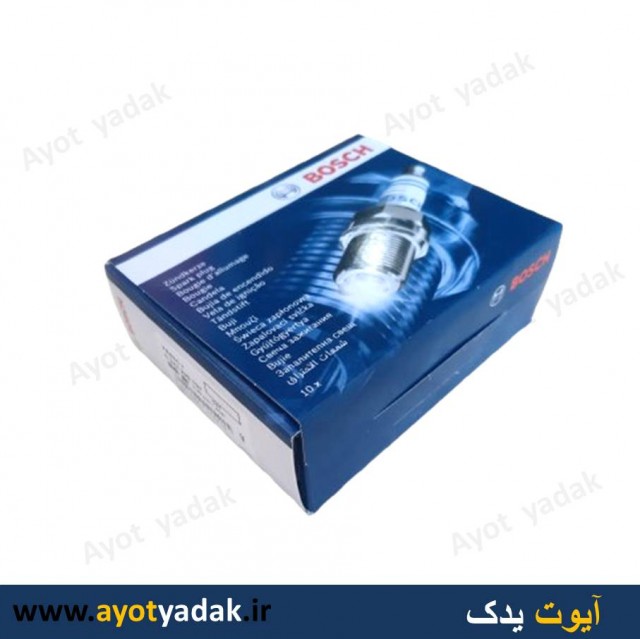 شمع پایه بلند برند بوش  FR8SC درجه یک ( بسته 10عددی )- ارسال رایگان - گارانتی شش ماه-قیمت عمده