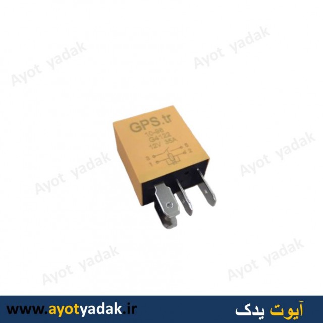 میکرو رله کتابی چهار   فیش زرد برند GPS -ارسال رایگان-گارانتی شش ماه-قیمت عمده