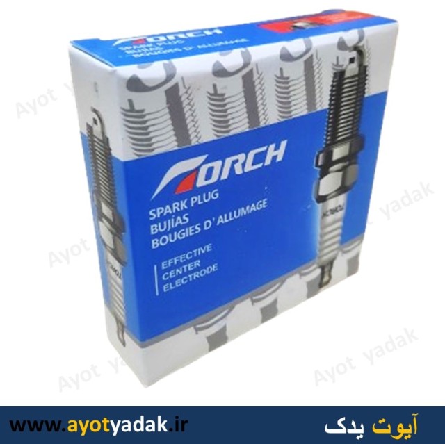 شمع تورچ  آبی پایه استاندارد دو  پلاتین انژکتور  (بسته 4 عددی ) ارسال رایگان-شش ماه گارانتی-قیمت عمده