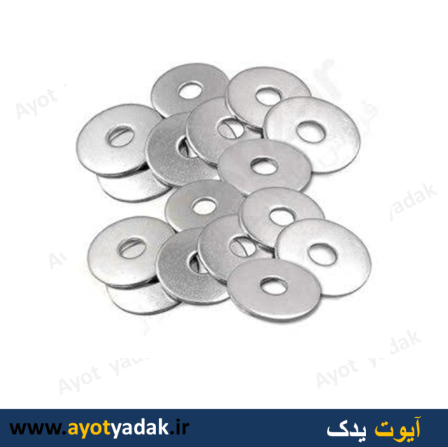 واشر فلزی دور دار نمره 6 بسته 100 عددی-ارسال رایگان-گارانتی شش ماه-قیمت عمده