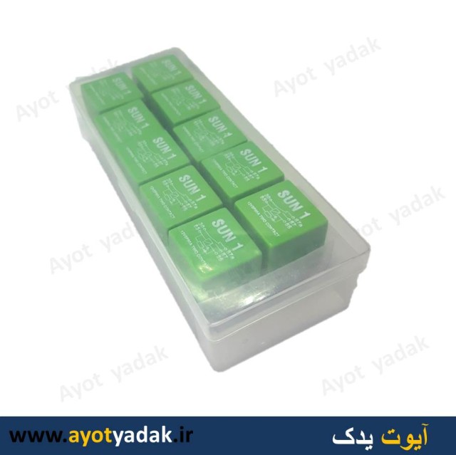 رله سبز فن 206 برند sun1  ( بسته 10 عددی) -ارسال رایگان-گارانتی شش ماه-قیمت عمده