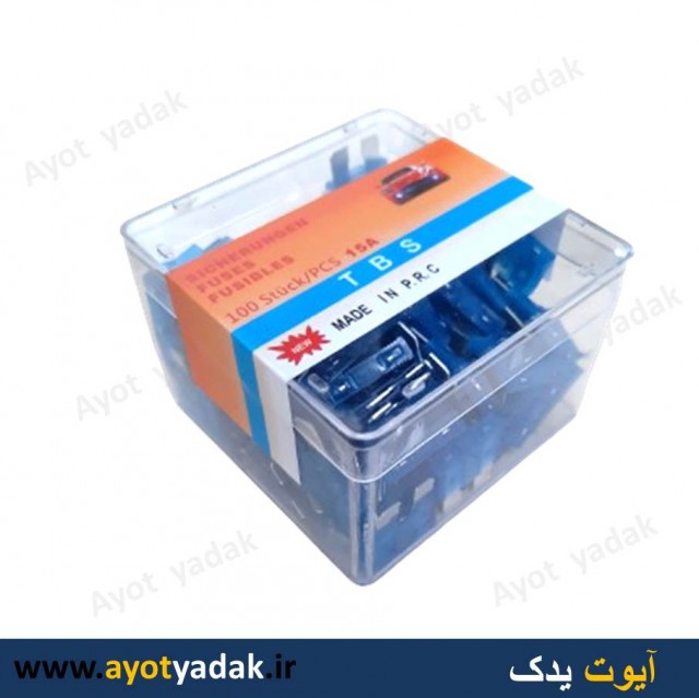 فیوز  15  آمپر TBS  شیشه ای وارداتی  درجه یک  (بسته 100 عددی) -ارسال رایگان-گارانتی شش ماه-قیمت عمده