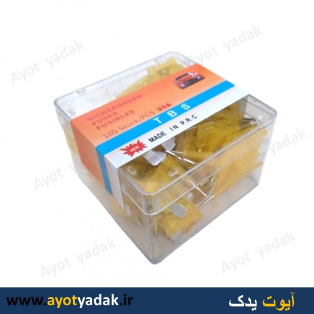 فیوز  20  آمپر TBS  شیشه ای وارداتی  درجه یک  (بسته 100 عددی) -ارسال رایگان-گارانتی شش ماه-قیمت عمده