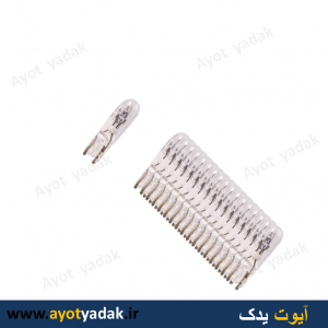 لامپ آریایی سوزنی پشت آمپر  T5   (بسته 100 عددی )-ارسال رایگان-گارانتی شش ماه-قیمت عمده