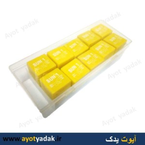 رله پنج فیش زرد بخاری پژو برند sun 1 ( بسته 10 عددی )