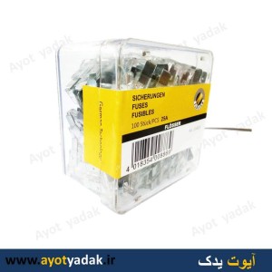 فیوز پایه استاندارد 40 آمپر شیشه ای وارداتی درجه یک فلاسر  (بسته 100 عددی) -ارسال رایگان-گارانتی شش ماه-قیمت عمده
