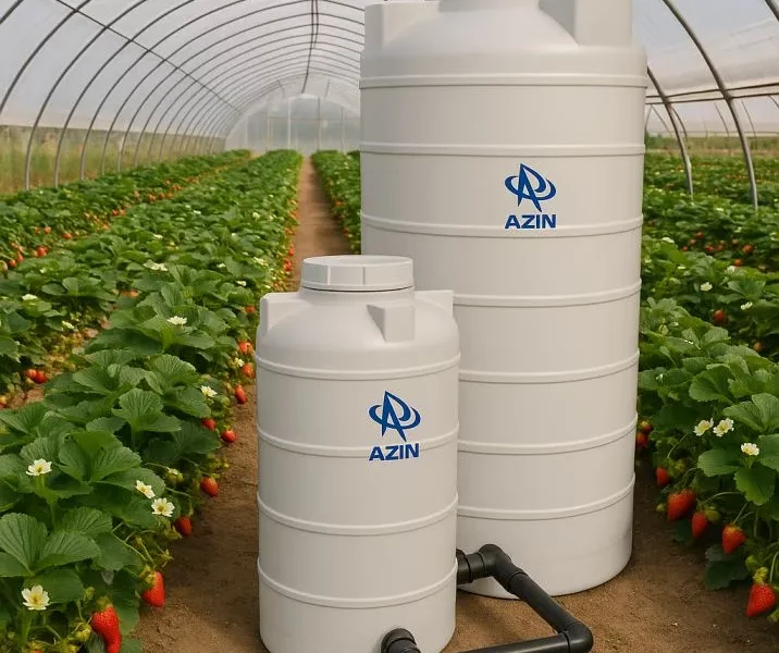 راهنمای جامع انتخاب و استفاده از مخزن آب پلی‌اتیلن در گلخانه‌ها