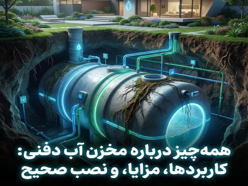 همه‌چیز درباره مخزن آب دفنی؛ کاربردها، مزایا و روش صحیح نصب