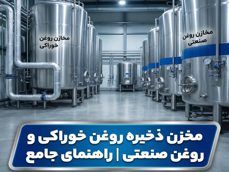 مخزن ذخیره روغن خوراکی و روغن صنعتی | راهنمای جامع مخزن برای ذخیره روغن