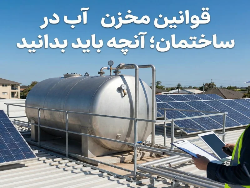قوانین مخزن آب در ساختمان؛ آنچه باید بدانید