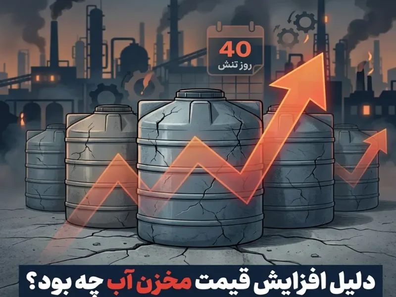 دلیل افزایش قیمت مخزن آب چه بود؟