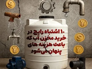 ۱۰ اشتباه رایج در خرید مخزن آب که باعث هزینه‌های پنهان می‌شود