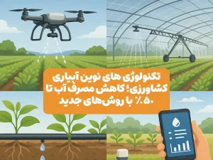 تکنولوژی‌ های نوین آبیاری کشاورزی؛ کاهش مصرف آب تا ۵۰٪ با روش‌های جدید