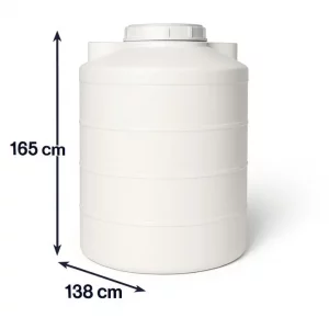 مخزن 2000 لیتری عمودی کوتاه سه لایه