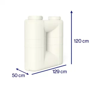 مخزن 500 لیتری کتابی آسانرو سه لایه