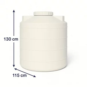 مخزن 1000 لیتری عمودی کوتاه سه لایه