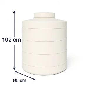 مخزن 500 لیتری عمودی کوتاه سه لایه