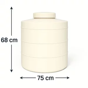 مخزن 200 لیتری عمودی سه لایه