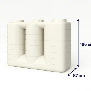 مخزن 2000 لیتری کتابی آسانرو سه لایه