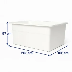 وان 2000 لیتری پلاستیکی