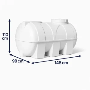 مخزن 1000 لیتری سه لایه افقی