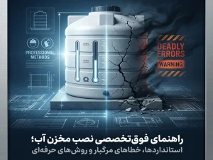 راهنمای تخصصی نصب مخزن آب؛ استانداردها، خطاها و روش‌های حرفه‌ای