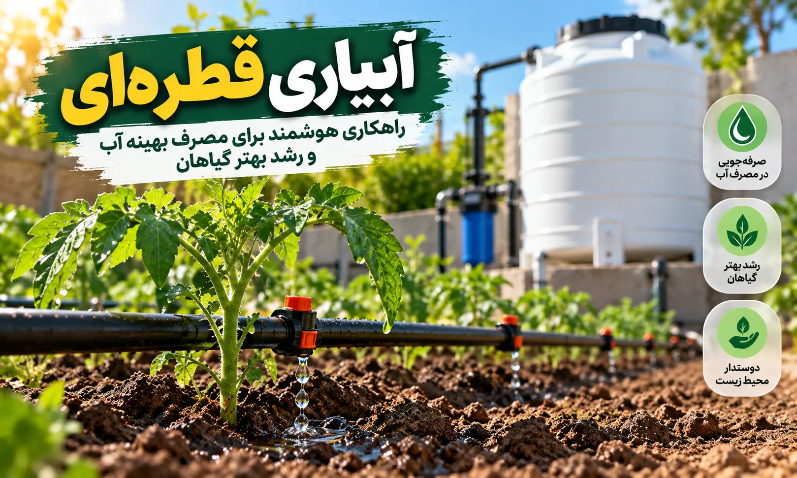 آبیاری گیاهان 
