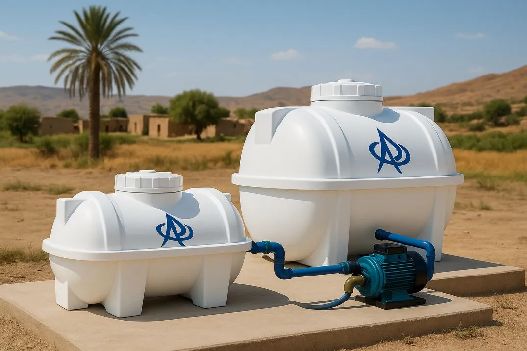 مخزن آب افقی