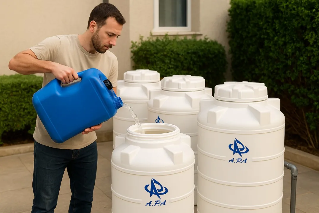 مخزن 100 لیتری عمودی