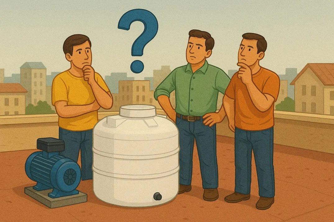 جای گذاری مخزن آب