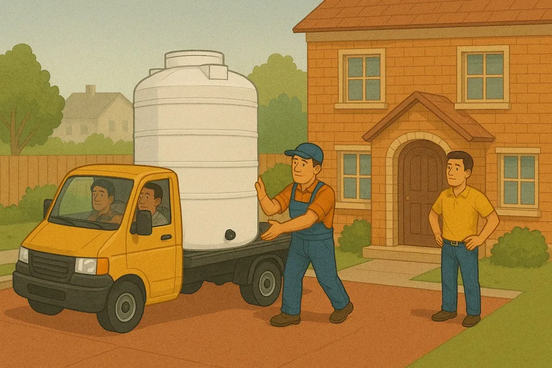 مخزن آب در ساختمان