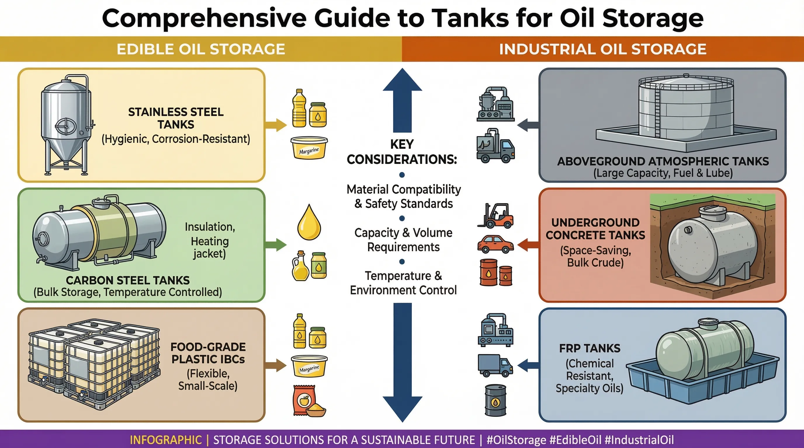 مخزن ذخیره روغن خوراکی و روغن صنعتی