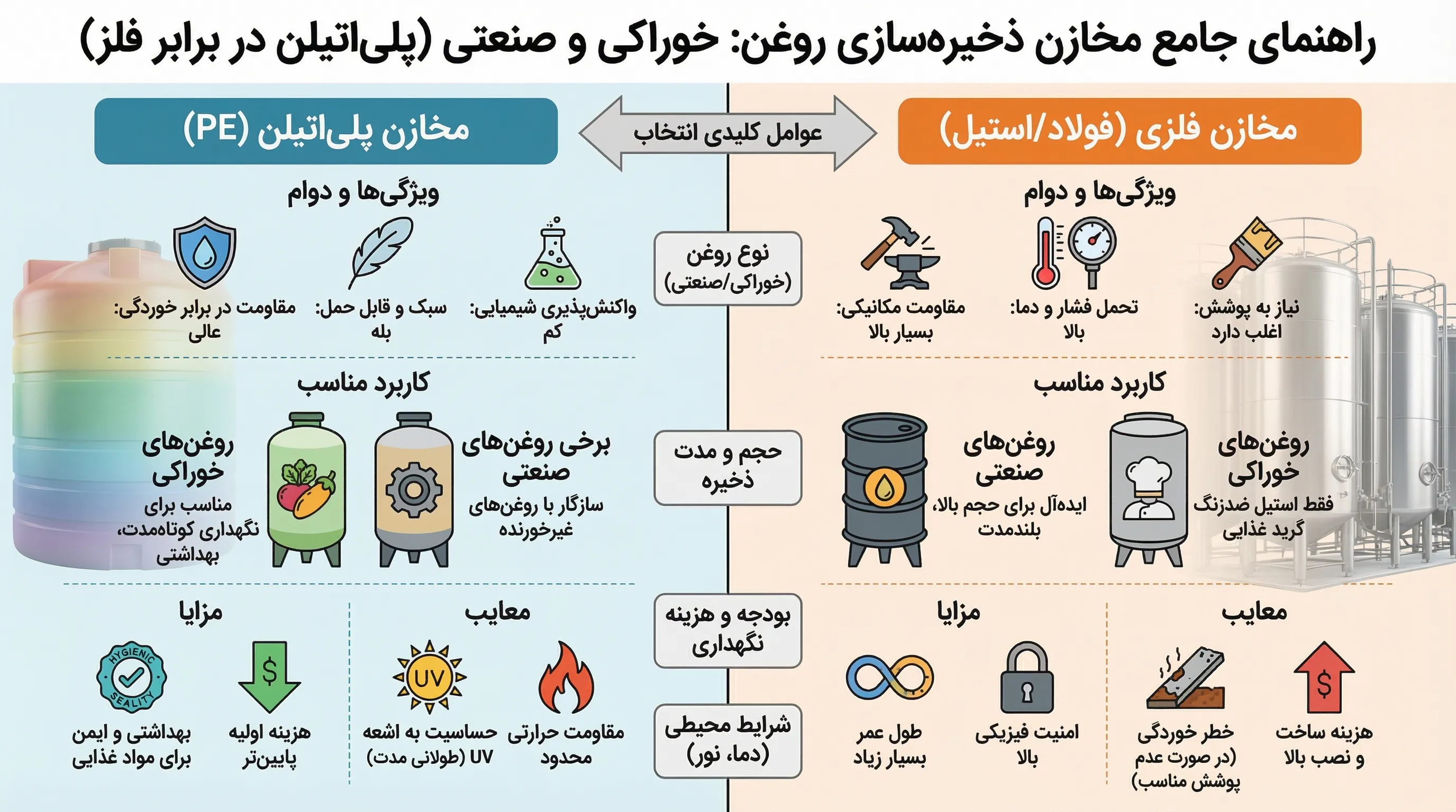 مخزن برای روغن های صنعتی