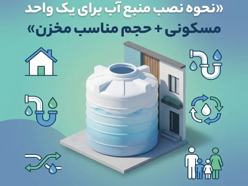 نحوه نصب منبع آب برای یک واحد مسکونی