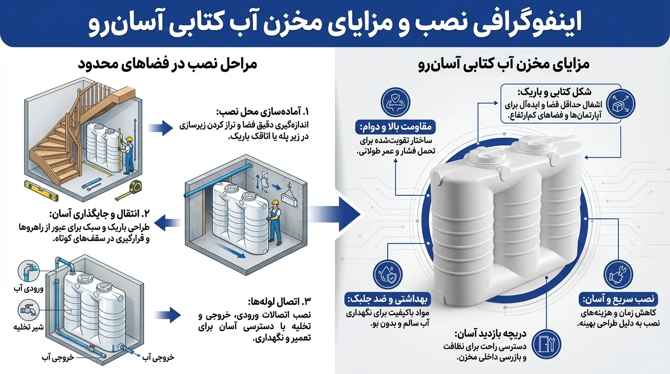 مخزن آب کتابی آسانرو