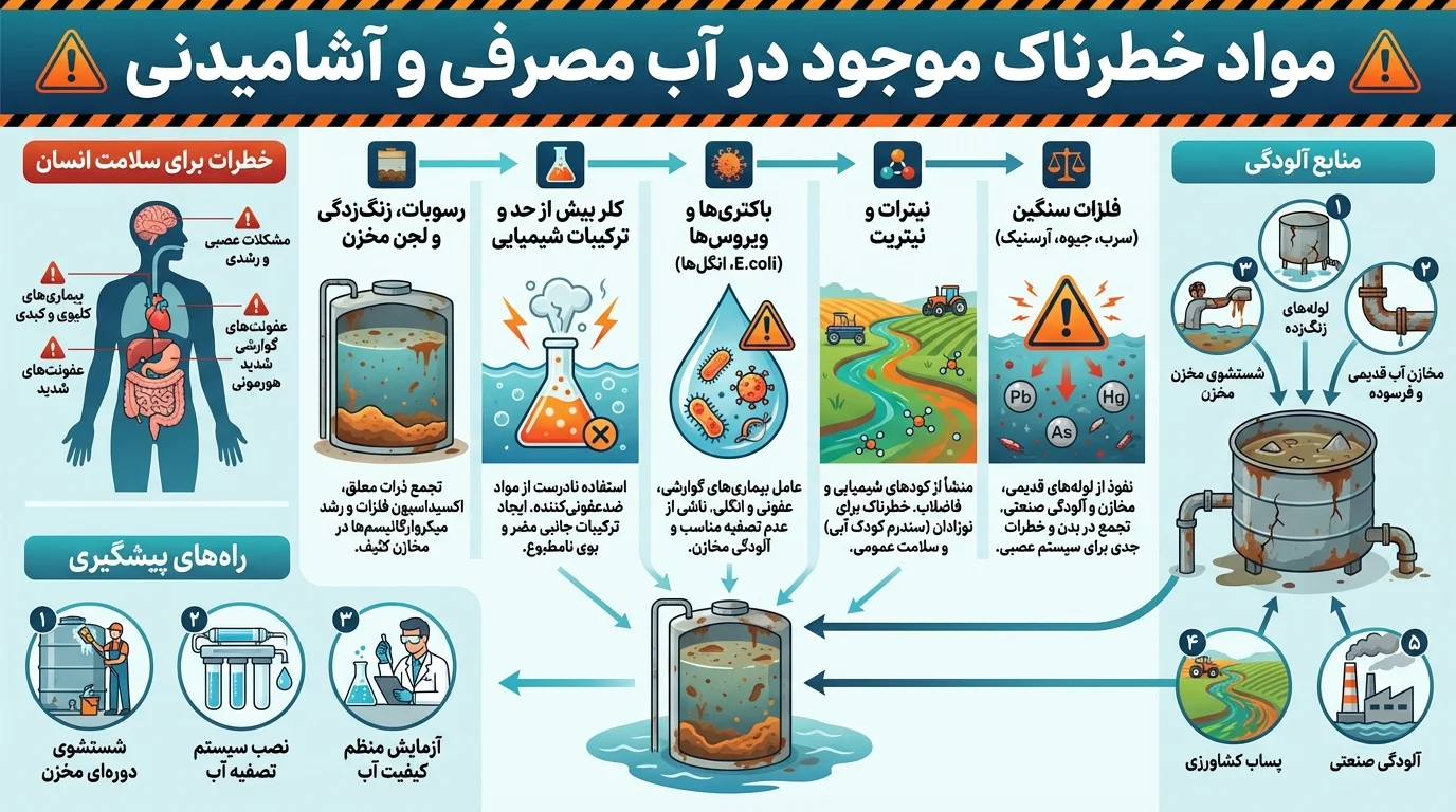 تست کیفیت آب آشامیدنی