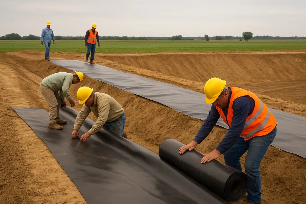 نصب ورق ژئوممبران