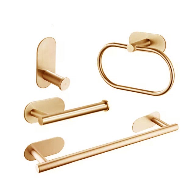 ست لوازم سرویس بهداشتی چسبی K42 - طلایی