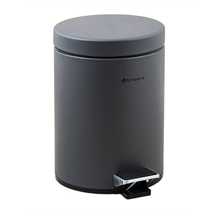 سطل 5 لیتری پدالدار Brasiana - طوسی