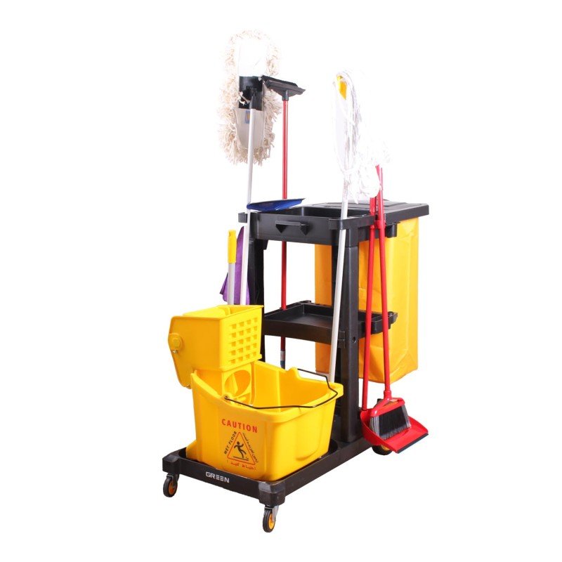 ترالی نظافتی با لوازم مدل 350