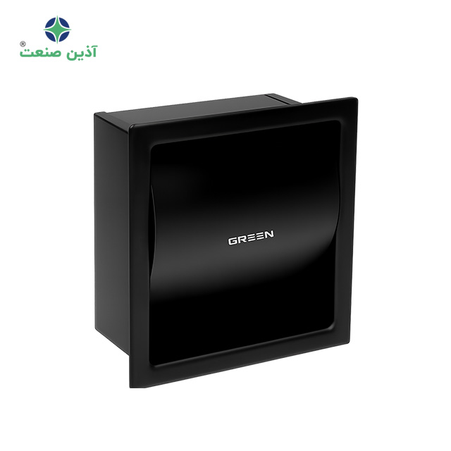 مخزن دستمال رولی توکار A120  - مشکی