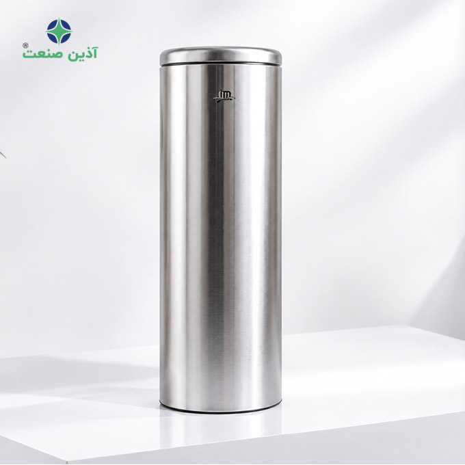 سطل زباله دریچه بالا  SLIM 200 - استیل