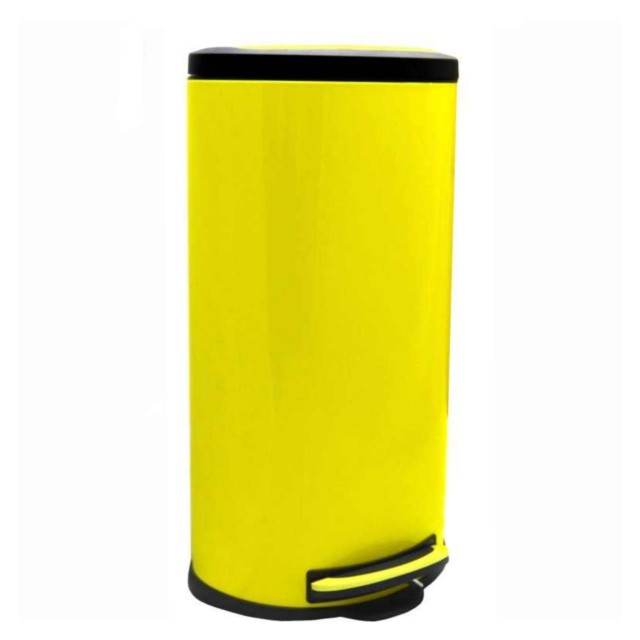 سطل زباله 30 لیتری پدالدار NS30 - زرد