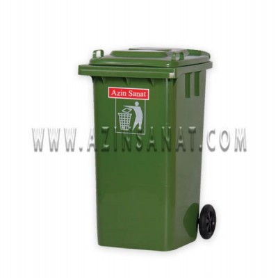 مخزن زباله صنعتی 240 لیتری پلی اتیلن