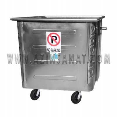 سطل زباله صنعتی 770 لیتری مکعب پرسی (ورق 1.5)