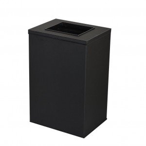 سطل 25Lit دریچه بالا چهارگوش 720B -مشکی